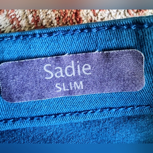 Gloria Vanderbilt women's misses size 6 Sadie aqua blue jeans. Stretch and slim. - Picture 10 of 10